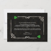 シルバーフォレストグリーンカジノベガストランプのポーカー結婚ズ サンキューカード (裏面)