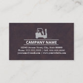 シルバーフォークリフト,ロジシック – プロフェッショナル 名刺 (裏面)