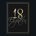 シルバーフォーマルブラック&金ゴールド18thバースデーパーティー 招待状<br><div class="desc">シルバーフォーマルブラックと金ゴールド18th誕生日パーティーの招待状。これフォーマルらスタイリッシュ、招待状の金ゴールドの数は「18」と単語きらめくは「18」を持ち、金ゴールド勾配の黒い背景の両方でキュラッシブな銀のスクリプトに重ねてエレガントいる。18歳カスタマイズの誕生日の招待状のパーソナライズを開始するには、「it」を選択する。Zazzleの簡単を使用して、自分の誕生日の招待文字を追加し、カードの背面の色を変更して、招待が画面で希望どおりに表示されるまで、メニュープロンプトを使用する。選択した素晴らし紙から選択し、ラウンドエッジを追加するか、好きな違うサイズまたは招待の形状を選択する。あなたもしのカスタマイズ招待状が必要救済です救済、私の店を通して私を躊躇しないで連絡下さい、私はあなたのために幸せになります全てのザズルデザインはフラット印刷され、金ゴールド、銀、グリッターはデジタル効果が印刷されていることに注意して下さい。</div>