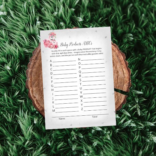 シルバーフラミンゴバレリーナベビー製品ベビーゲーム 招待状