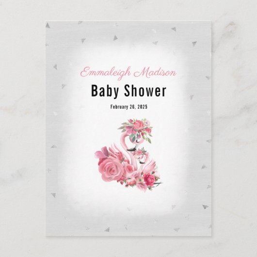 シルバーフラミンゴバレリーナママのベリーサイズゲーム エンクロージャーカード (裏面)