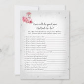 シルバーフラミンゴバレリーナ知っているパパ最高のゲーム 招待状 (正面)