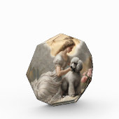 シルバーフランスのプードルフォーエバーメモリアル フォトブロック (左)