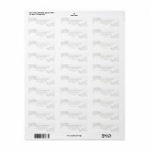 シルバーフリルズサージオンホワイト結婚ズ差出人住所 ラベル (フルシート)