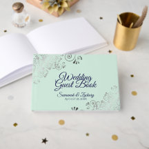 シルバーフリルミントグリーン&ネイビーエレガントな結婚式