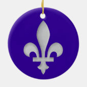 シルバーフルーアデリスぶら下がったズのオーナメント セラミックオーナメント (裏面)