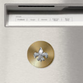 シルバーフルーアデリスオン金ゴールドダマスク マグネット (インサイチュ (食洗機))