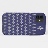 シルバーフルーアデリス王室のブルーiPhone 5ケース Case-Mate iPhoneケース (裏面(横))