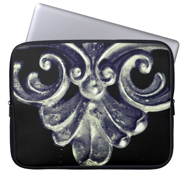 シルバーフレフランスのーム ラップトップスリーブ (正面)