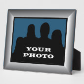 シルバーフレームあなたの写真8 x 10水平プラーク2 フォトプラーク (側面)