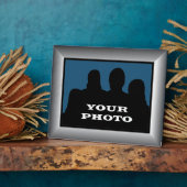 シルバーフレームあなたの写真8 x 10水平プラーク2 フォトプラーク (側面)