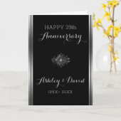 シルバーフレーム及びレース カード (黄色い花)