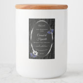 シルバーフレーム製品ラベル付きブラックツリー樹皮 フードラベル (正面)