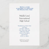 シルバーフレーム – 2024フォイル招待状のクラス 箔招待状 (裏面)