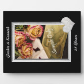 シルバーフレ結婚ーム記念日テンプレート フォトプラーク (正面)