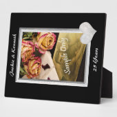 シルバーフレ結婚ーム記念日テンプレート フォトプラーク (側面)