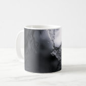 シルバーフロスト抽象画 コーヒーマグカップ (正面左)