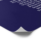 シルバーフローラの結婚5つの座席表 ポスター (角)