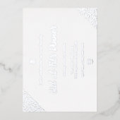 シルバーフローライードアルフィトル 箔招待状 (正面)