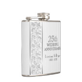 シルバーフローラエレガンス結婚25周年記念 フラスク (右)