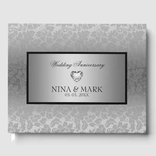 シルバーフローラダマスク記念日 ゲストブック (正面)