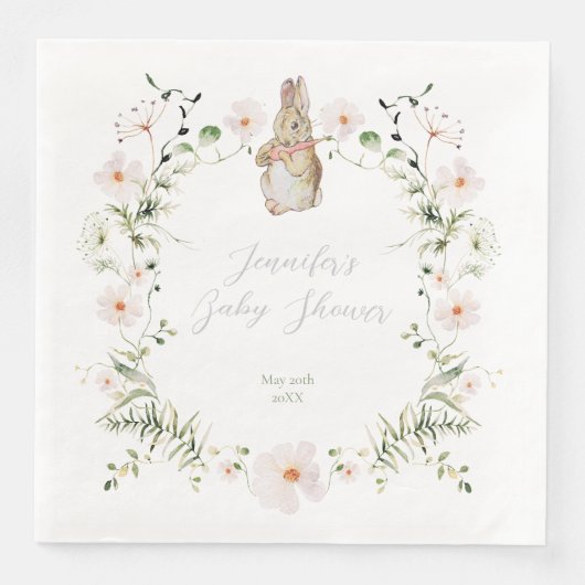 シルバーフローラベビーバニーベビーシャワー (正面)