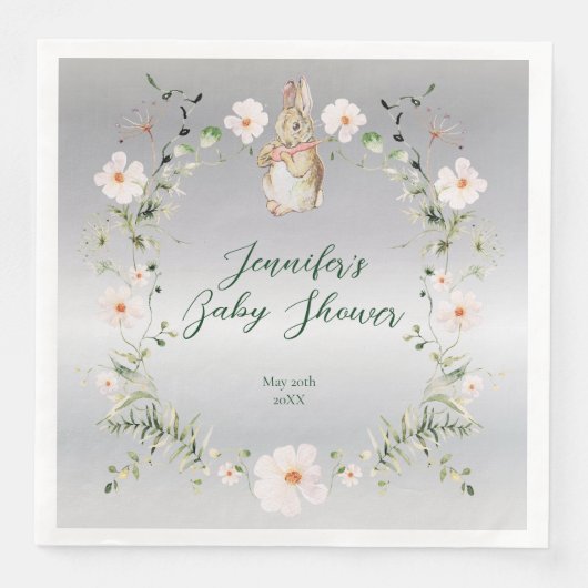 シルバーフローラベビーバニーベビーシャワー (正面)