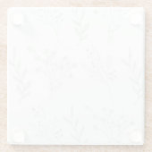 シルバーフローラボホ結婚ズ ガラスコースター (裏面)