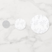 シルバーフローラボホ結婚ズ コンフェッティ (裏面)