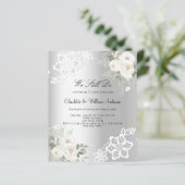 シルバーフローラレースの誓の更新結婚式招待状 (スタンド正面)