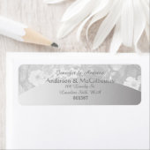 シルバーフローラ差出人住所ラベル ラベル (インサイチュ)