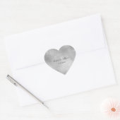 シルバーフローラ結婚レース ハートシール (封筒)