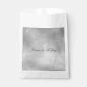 シルバーフローラ結婚レース フェイバーバッグ (正面)