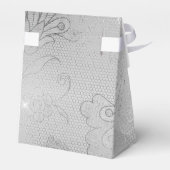 シルバーフローラ結婚レース フェイバーボックス (裏面サイド)