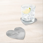 シルバーフローラ結婚レース ペーパーコースター (インサイチュ)