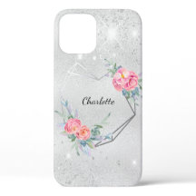 シルバーフローラ赤面ピンクグリッター名