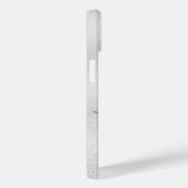 シルバーフローラ赤面ピンクグリッター名 Case-Mate iPhoneケース (裏面 / 右)