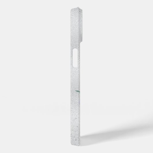 シルバーフローラ赤面ピンクグリッター名 Case-Mate iPhoneケース (裏面 / 右)