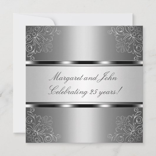 シルバーフローラ25周年記念パーティーイベント 招待状 (正面)