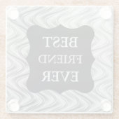 シルバーフ最高のレインドエバーデザイン ガラスコースター (裏面)