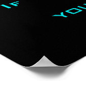 シルバーブッダ頭部感動的引用文 ポスター (角)