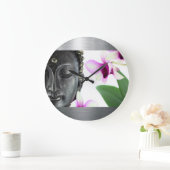 シルバーブッダ ラージ壁時計 (ホーム)