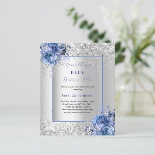 シルバーブライダルシャワーをする前に何か青い (スタンド正面)