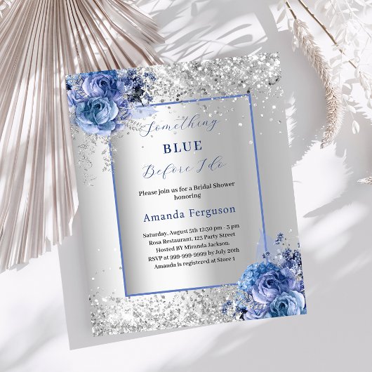 シルバーブライダルシャワーをする前に何か青い