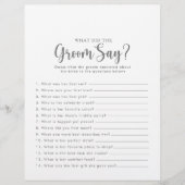 シルバーブライダルシャワー新郎は何と言った (正面)