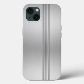 シルバーブラシ仕上げメタルドアiPhoneケース Case-Mate iPhoneケース (裏面)