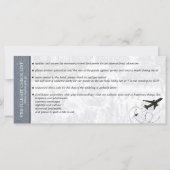 シルバーブラジ結婚ルの搭乗券招待状 (裏面)