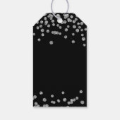 シルバーブラックありがとう30歳の誕生日紙吹雪 ギフトタグ (裏面)