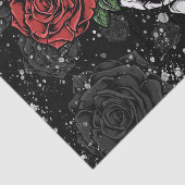 シルバーブラックのゴシック様式のガラスを提供するスケルトンバラ 薄葉紙 (詳細)