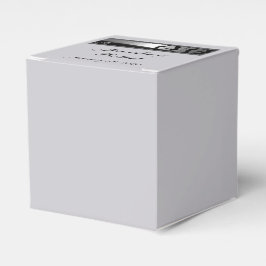 シルバーブラックのロマンチックな散歩結婚モノグラム フェイバーボックス